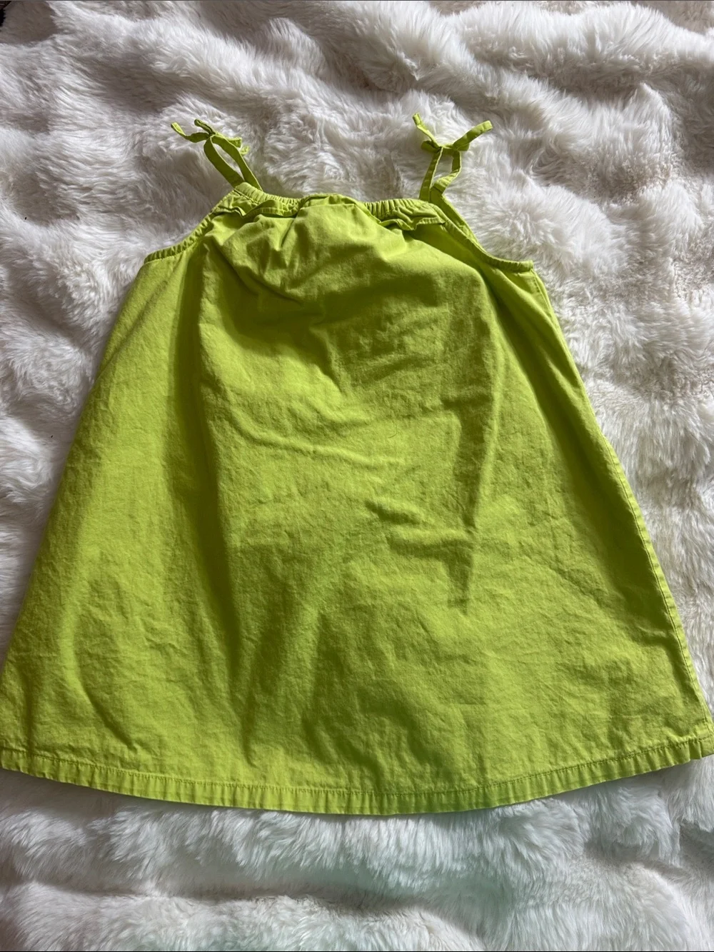 Gymboree Citrus Appliqué Sundress Girls 3T Lime Green Summer Dress